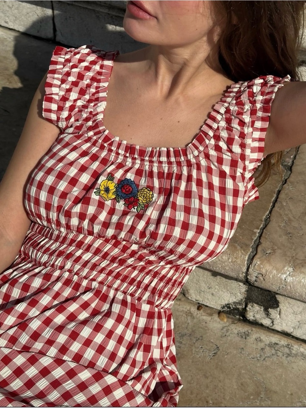 Lisa Says Gah Annie Dress in Cherry Gingham NWT - Picture 3 of 9